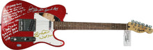 Load image into Gallery viewer, The Beach Boys Signed Fender Guitar w Surfin USA Lyrics Exact Proof BAS Witness
