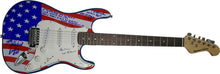 Load image into Gallery viewer, The Beach Boys Brian Wilson + Signed Surfin USA Flag Guitar w Lyrics ACOA BAS

