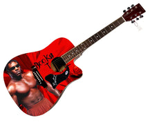 Load image into Gallery viewer, WWE Booker T Autographed 1/1 Custom Graphics Photo WWF Guitar PSA
