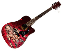 Load image into Gallery viewer, WWE Edge Autographed 1/1 Custom Graphics Photo WWF Guitar PSA
