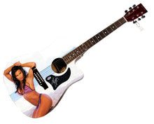 Load image into Gallery viewer, WWE Ivory Autographed 1/1 Custom Graphics Photo WWF Guitar PSA
