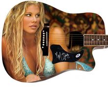 Load image into Gallery viewer, WWE Miss Jackie Autographed 1/1 Custom Graphics Photo WWF Guitar
