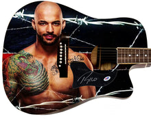 Load image into Gallery viewer, WWE Rico Constantino Autographed 1/1 Custom Graphics Photo WWF Guitar
