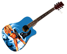 Load image into Gallery viewer, WWE Trish Stratus Autographed 1/1 Custom Graphics Photo WWF Guitar PSA
