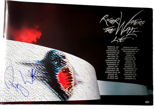 Pink Floyd Roger Waters Autographed 24x36 Tour Poster