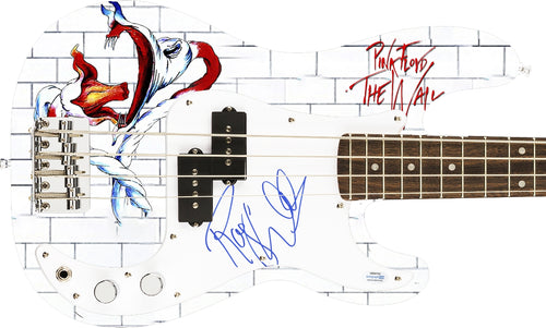 Pink Floyd Roger Waters Autographed The Wall Custom Graphics Bass Guitar
