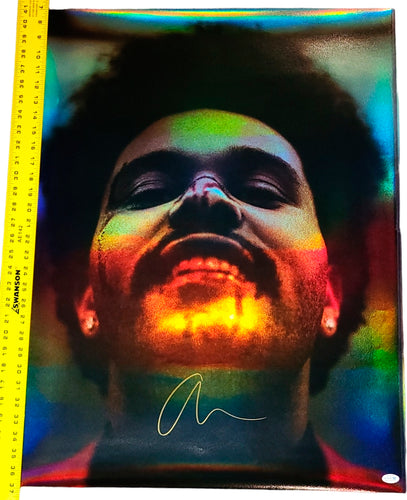 The Weeknd Autographed 24x30 Holofoil Poster