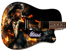 Load image into Gallery viewer, The Weeknd Autographed Custom Graphics Photo Guitar
