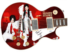 Load image into Gallery viewer, The White Stripes Jack White Autographed 1/1 Custom Graphics Photo Guitar
