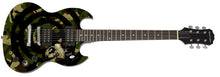 Load image into Gallery viewer, Zakk Wylde Autographed Custom Graphics Spiral Camo 1/1 Guitar
