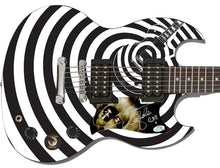 Load image into Gallery viewer, Zakk Wylde Autographed Custom Graphics White Black Spiral Guitar
