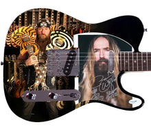 Load image into Gallery viewer, Zakk Wylde Signed w Sketch Spiral Dominance Custom Graphics Guitar
