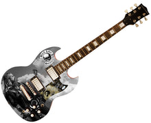 Load image into Gallery viewer, Zakk Wylde Signed Custom Graphics Photo Guitar ACOA
