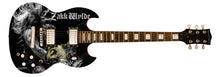 Load image into Gallery viewer, Zakk Wylde Signed Custom Graphics Photo Guitar ACOA

