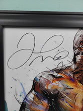 Load image into Gallery viewer, Floyd Money Mayweather Jr. Autographed Painting Art Print Framed Canvas BAS
