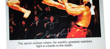 Load image into Gallery viewer, Bolo Yeung Autographed Bloodsport 24x36 Poster w Chong Li Exact Proof
