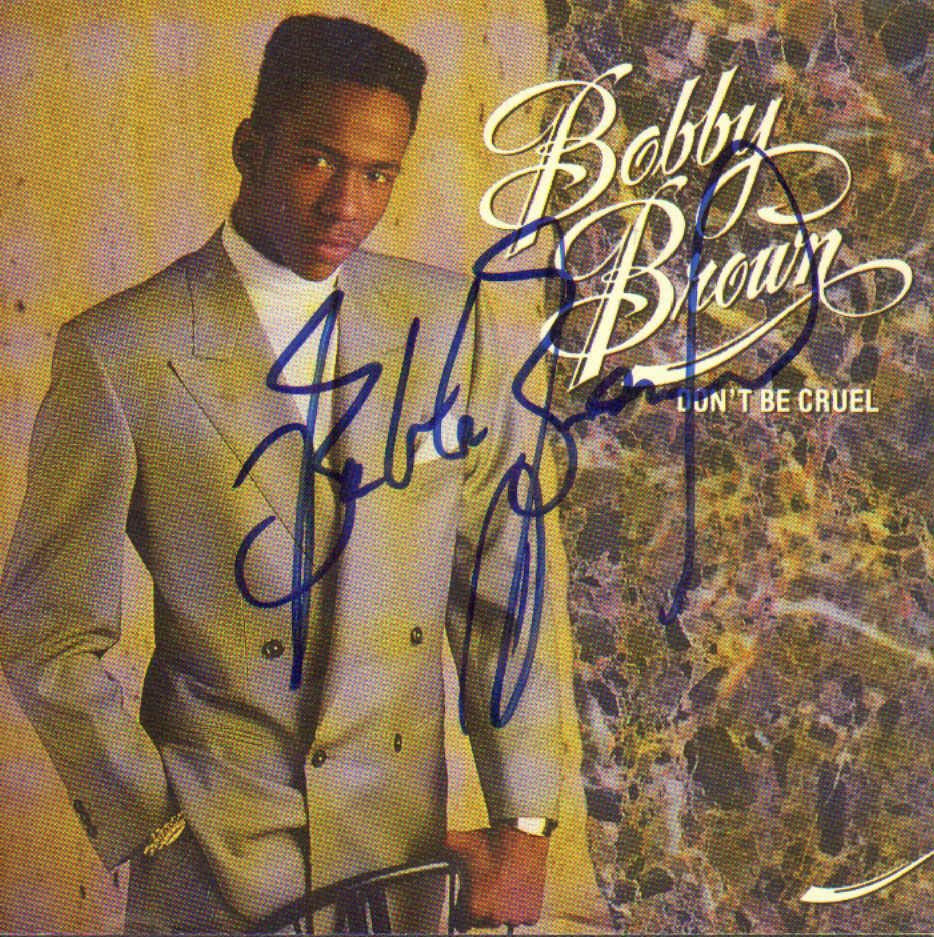 Bobby Brown Autographed Signed Dont Be Cruel Cd Cover 
