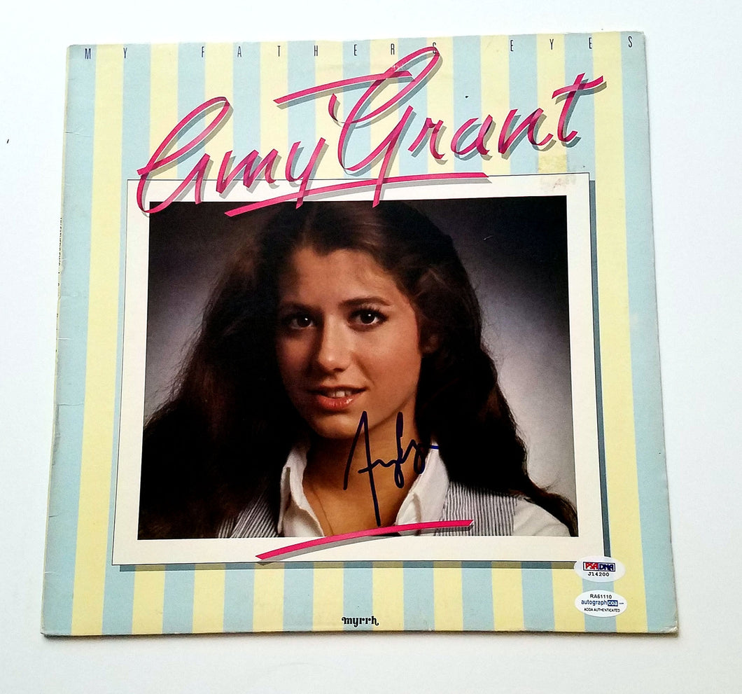 Amy Grant Autographed Signed My Father's Eyes Album LP