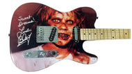 The Exorcist Linda Blair Autographed Signed Custom Photo Guitar