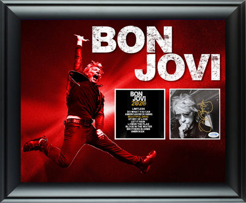 Jon Bon Jovi Autographed Signed Custom Framed 2020 CD Album Display
