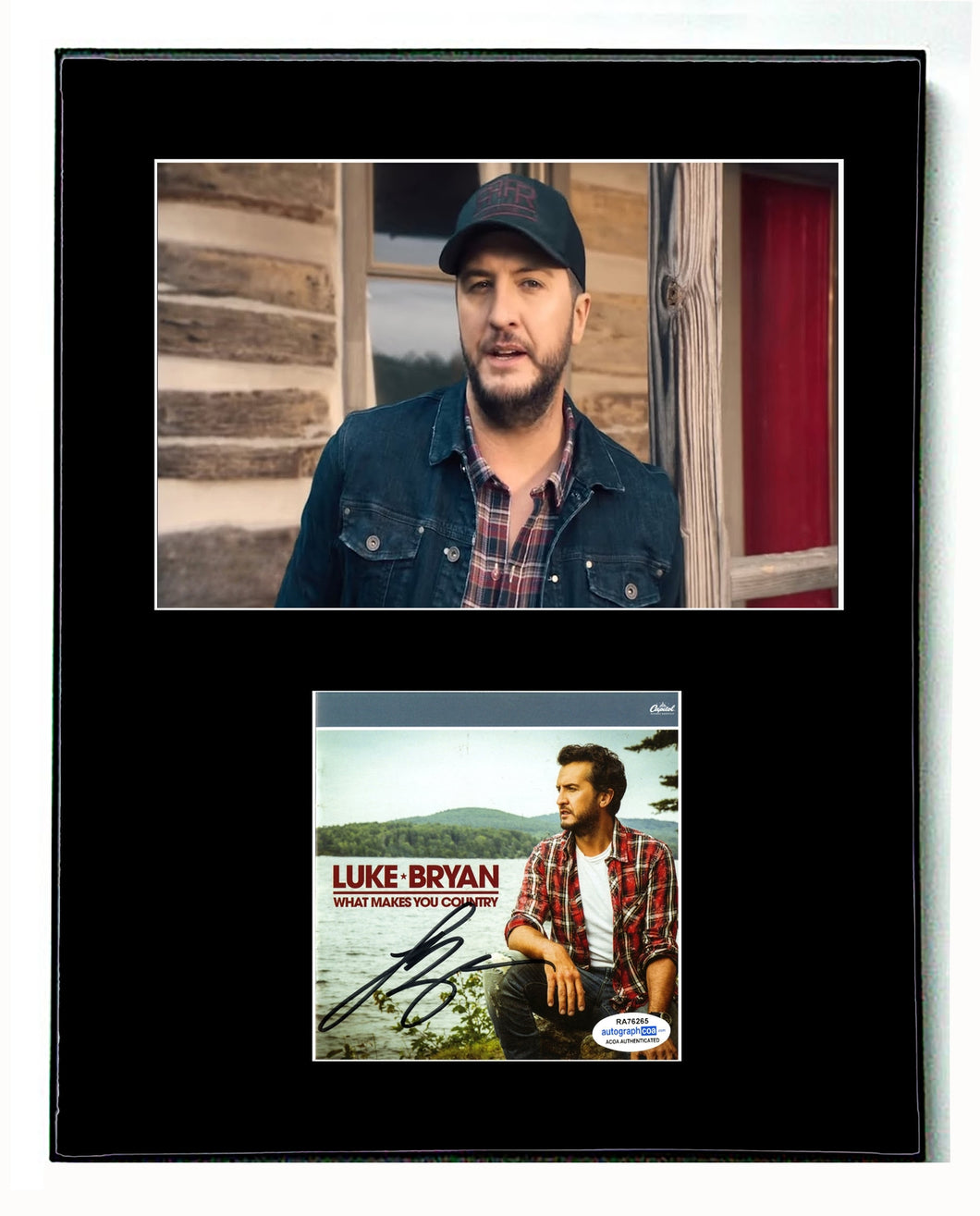 Luke Bryan Autographed Signed 11x14 Framed Display CD Cover Photo