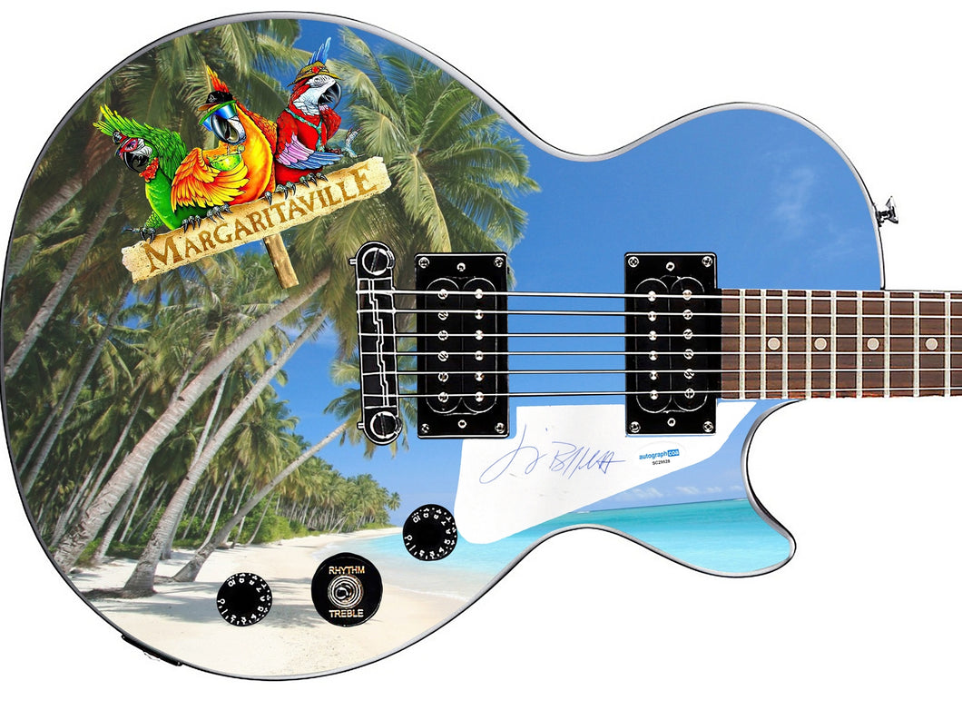 Jimmy Buffett Margaritaville Signed Custom Epiphone Photo Graphics Guitar