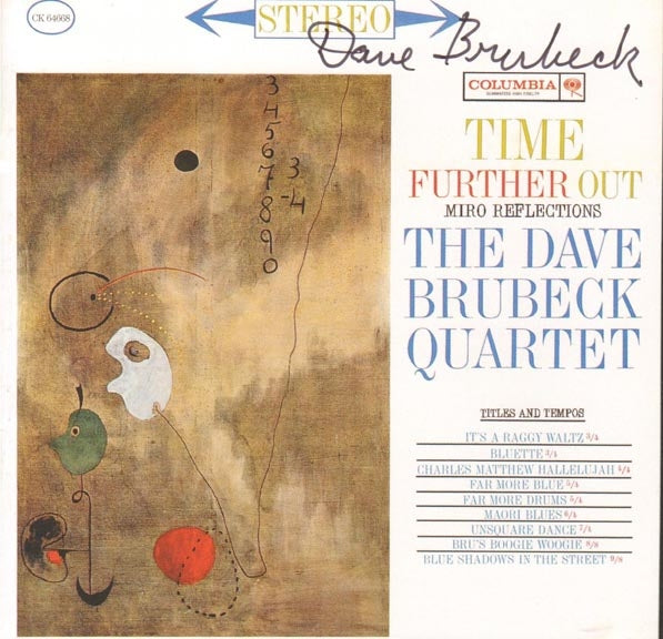 Dave Brubeck Autographed Signed Time Further Out Cd Cover Insert 