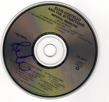 Elvis Costello Autographed Signed Imperial Bedroom CD PSA/DNA AF 