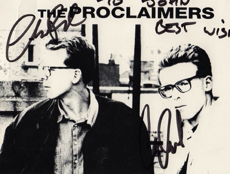 The Proclaimers Christopher Walken Autographed Signed Promo Card