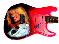 Carly Simon Autographed Signed Airbrushed Guitar