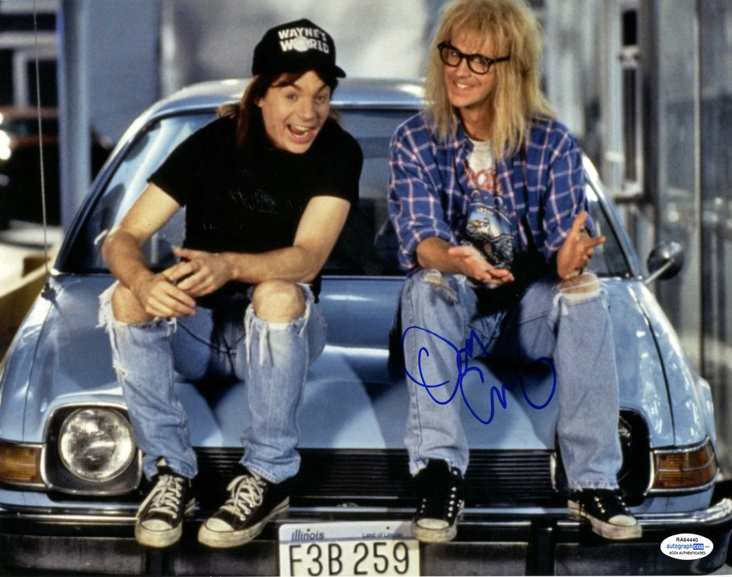 Wayne's World Dana Carvey Autographed Signed 11x14 Photo Garth Mobile