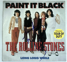 Load image into Gallery viewer, Rolling Stones Charlie Watts Autographed Signed Paint It Black 45 Record Sleeve
