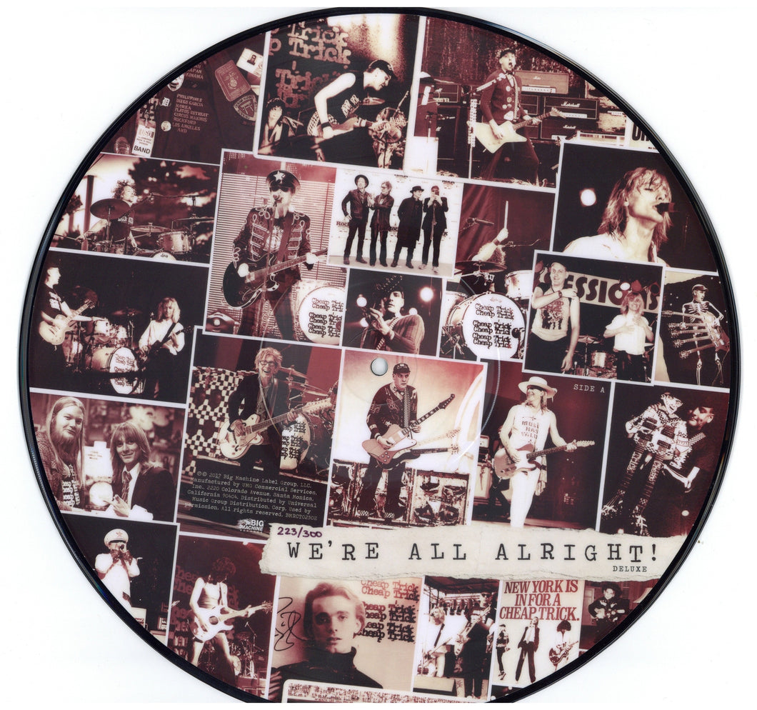 Cheap Trick Limited Edition to 300 We’re All Alright Picture Disc Album LP