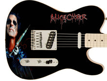 Load image into Gallery viewer, Alice Cooper Autographed Blood Dripping Photo Graphics Fender Guitar
