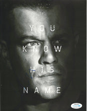 Load image into Gallery viewer, Matt Damon Autographed Signed Jason Bourne 8x10 Photo
