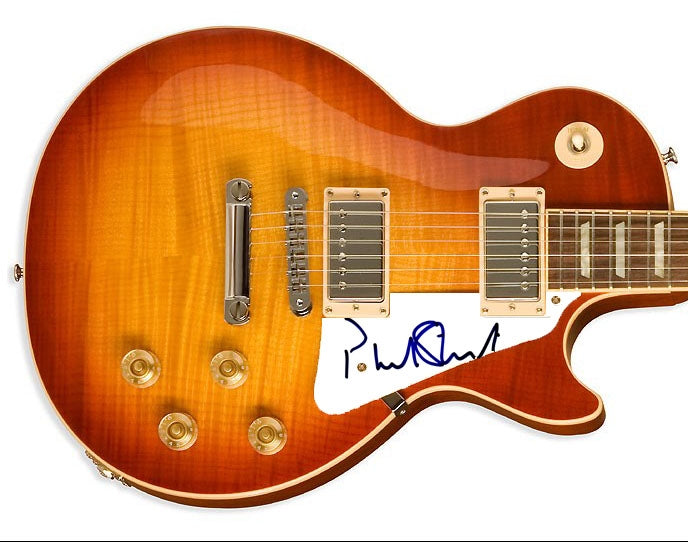 Patrick Stewart Star Trek Autographed Signed LP Guitar Uacc Rd 