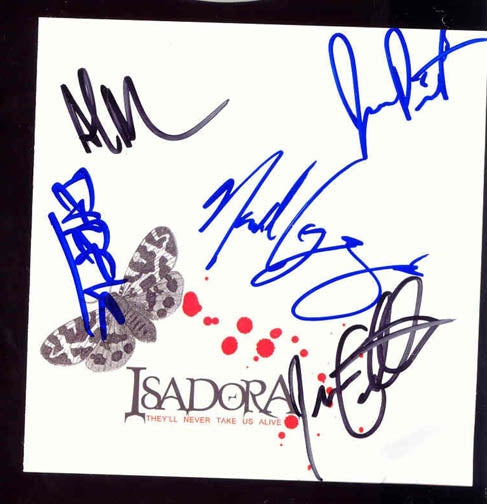 ISADORA Signed THEYLL NEVER TAKE US ALIVE CD Cvr
