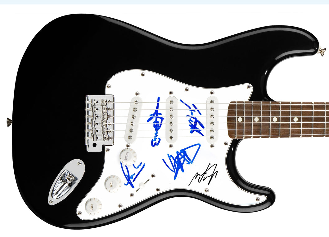 Evans Blue Autographed Signed Guitar
