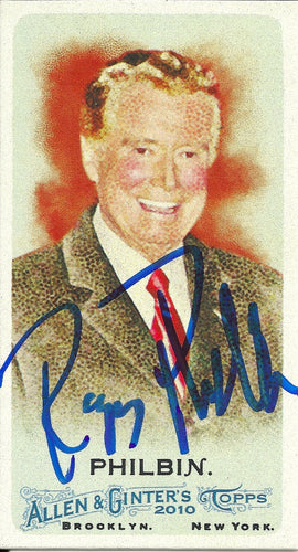 Regis Philbin Autographed Signed Topps Tobacco Card