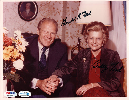 President Gerald Ford & Betty Ford Autograph Signed 8x10 Photo