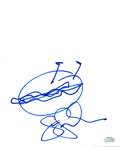 Gina Gershon Autographed Signed Hamburger Drawing