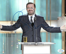 Load image into Gallery viewer, Ricky Gervais Best Golden Globes Speech Signed 8x10 Photo
