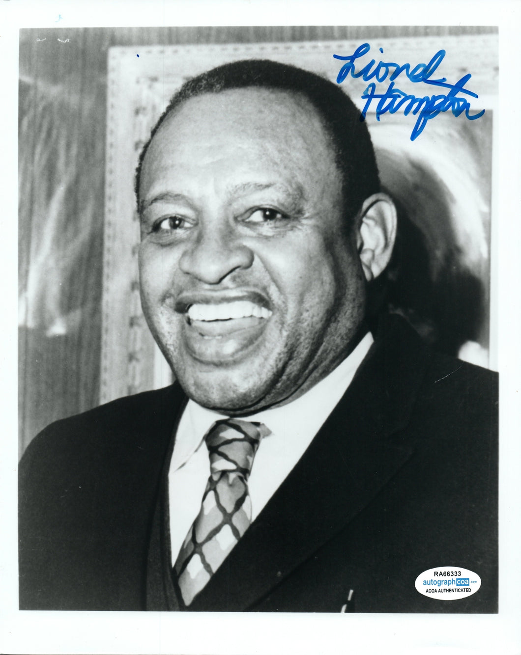 Lionel Hampton Autographed Signed 8x10 Photo Jazz Bandleader