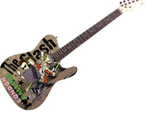 Load image into Gallery viewer, The Clash Paul Simonon Autographed Custom Graphics Guitar
