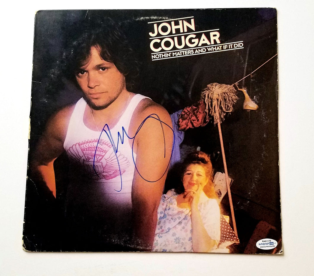 John Cougar Mellencamp Autographed Signed Album LP