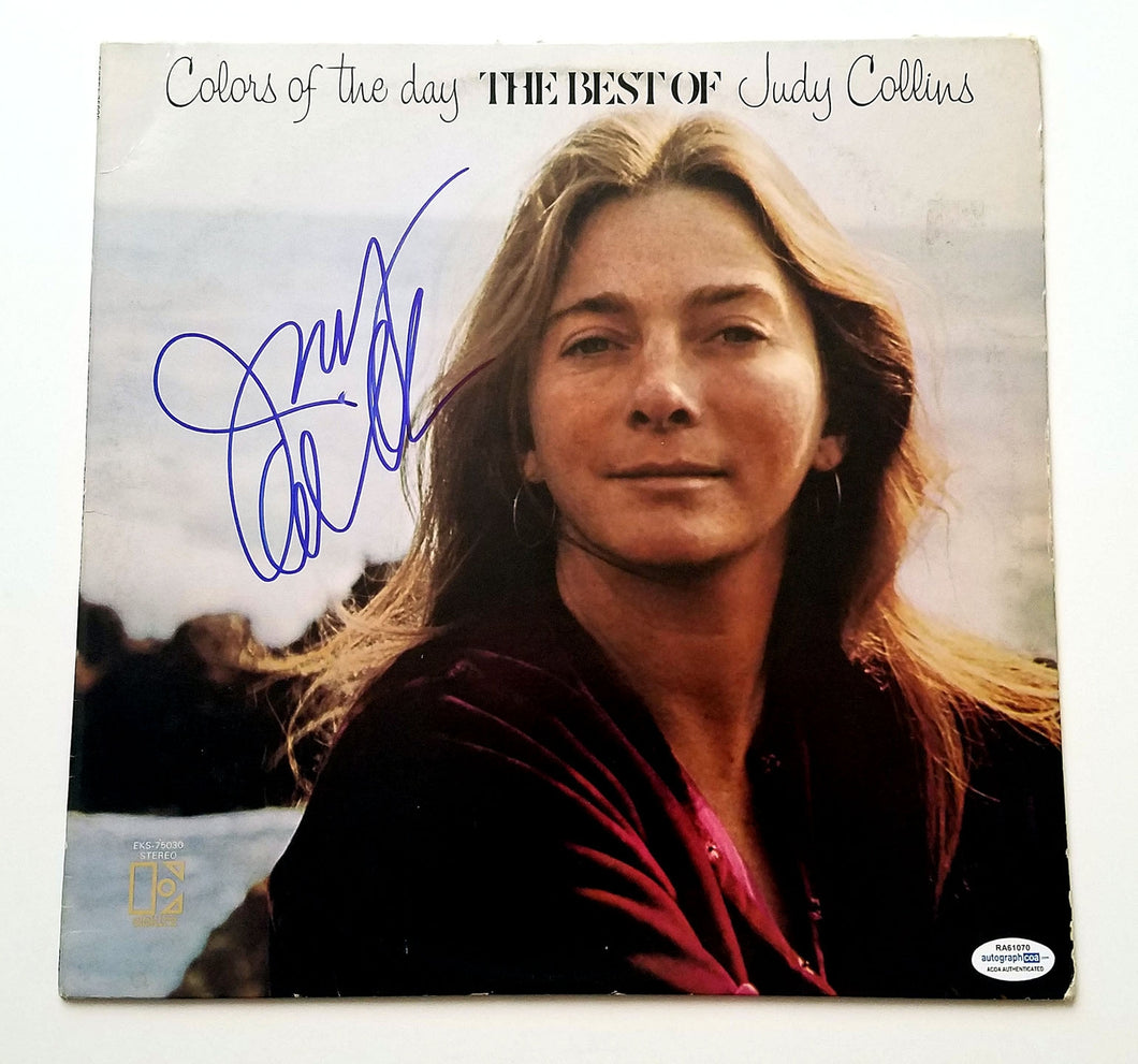 Judy Collins Signed Colors Of The Day Best Of Album Cover