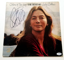 Load image into Gallery viewer, Judy Collins Signed Colors Of The Day Best Of Album Cover LP
