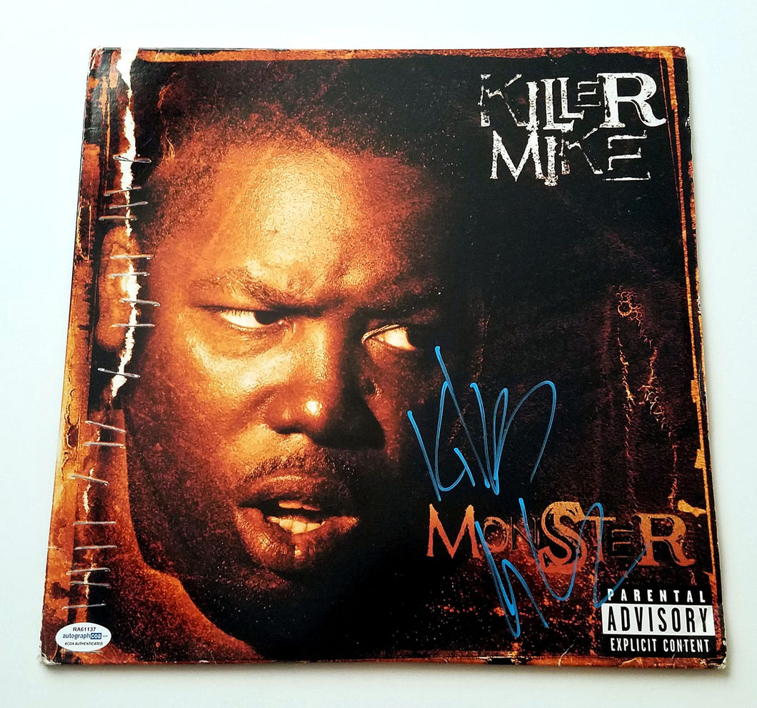 Killer Mike Signed Autographed Monster Album Cover LP