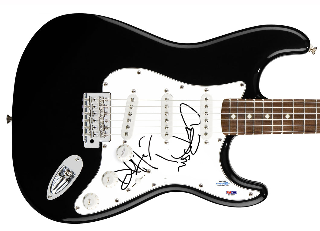 Los Lobos Autographed Signed Guitar