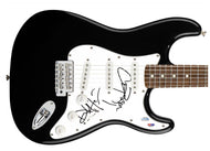 Los Lobos Autographed Signed Guitar